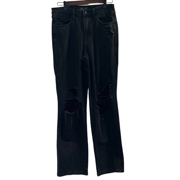 Judy Blue Women’s Black 90’s Straight Leg Jeans Size 7 - Picture 1 of 7